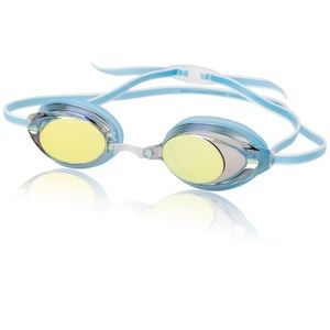 Blue swimming goggles